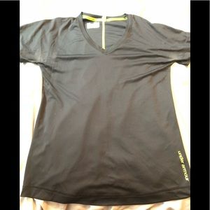 Under armour black V-neck top